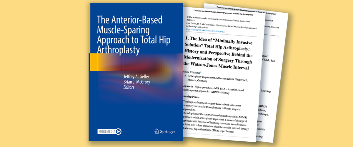 Jeffrey Geller, MD—new book—Total Hip Arthroplasty